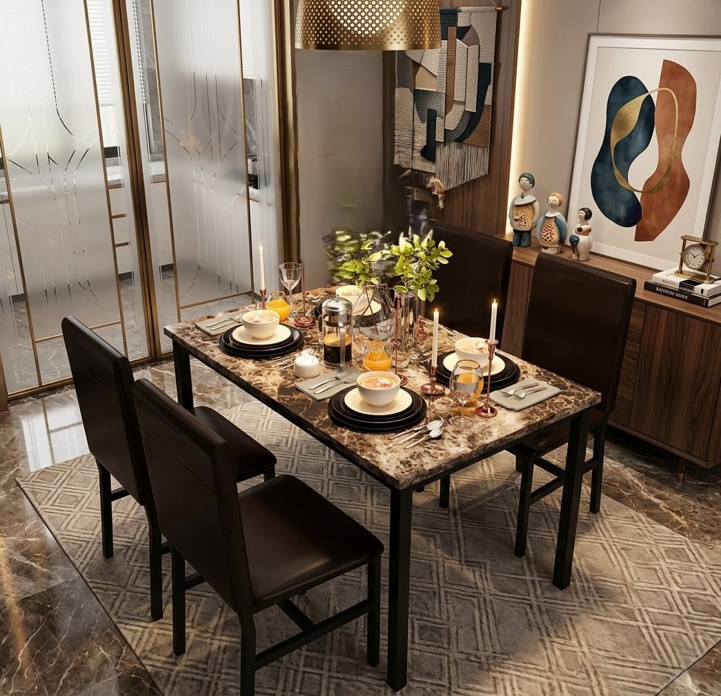 Dining Table with 4 Chairs